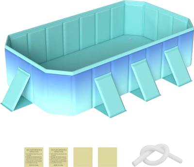 Costway Portable Above Ground Non-Inflatable Swimming Pool 24 Wall Panels 28413588 New