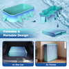 Non-inflatable portable swimming pool with 24 wall panels, foldable design for easy storage and transport, ideal for.