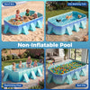 Non-inflatable swimming pool with 24 wall panels, ideal for kids' play, pet bathing, or sand box activities.