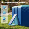 Non-inflatable portable swimming pool with 8 supportive side panels, 40° angle, and durable PVC material for outdoor.