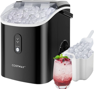 Costway Nugget Countertop Ice Maker Soft Chewable Pellet Ice 52836147 New