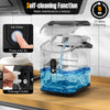 Nugget countertop ice maker in black with self-cleaning function, producing soft chewable ice in just 6 minutes.