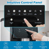 Intuitive control panel of the Nugget Ice Maker features indicators for water shortage and ice fullness for easy operation.