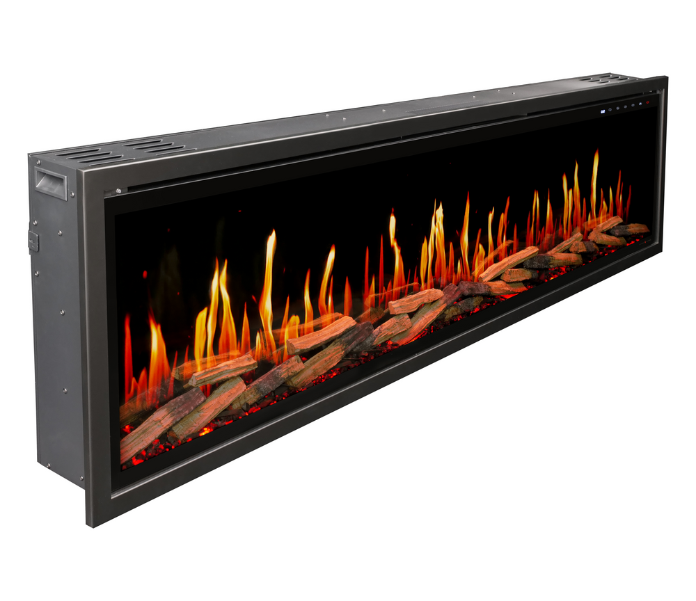 Modern Flames Orion V2 Slim Electric Fireplace 76" Linear LCD Remote App Control New