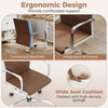 Brown office chair with ergonomic design, adjustable height, and padded seat for comfortable support in conference rooms.