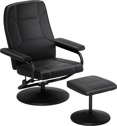Costway 360° Swivel Recliner Chair Ottoman 69073285 New