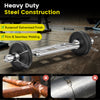 700 lbs Olympic triceps bar with knurled handles, featuring rustproof galvanized finish for home or commercial gym use.