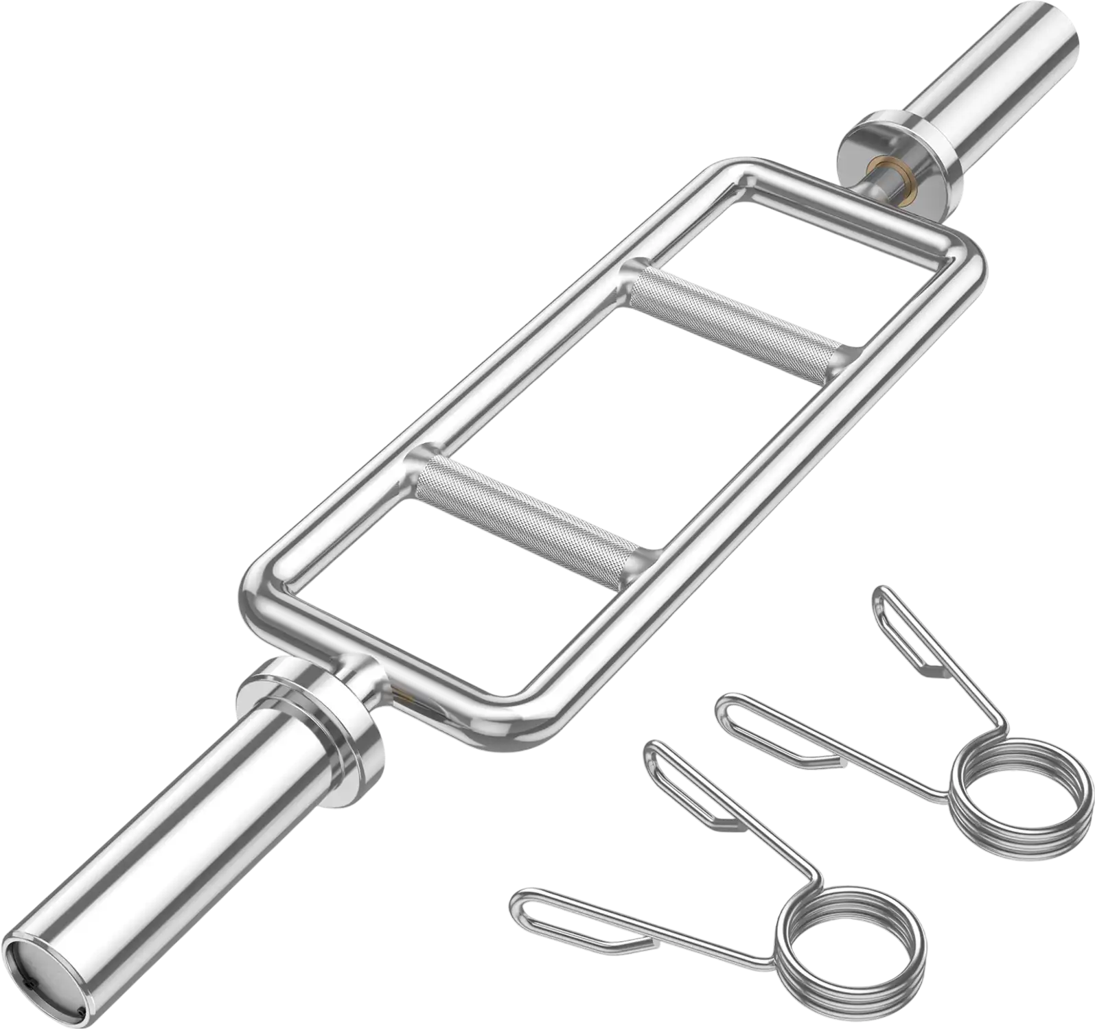 Costway 700 lbs Olympic Triceps Bar Knurled Handles 18723695 New