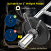 Close-up of the 700 lbs Olympic triceps bar with a solid steel sleeve, designed for 2-inch weight plates and secure.