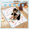 Reversible soft foam activity mat for toddlers, featuring a vibrant unicorn design, 78"x47", perfect for safe playtime.