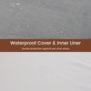 Waterproof cover and inner liner of orthopedic dog bed, providing double protection against pet urine stains.