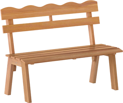Costway Outdoor Acacia Wood Garden Bench 800 lbs Capacity 39804111 New