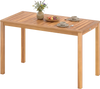 Outdoor Acacia Wood Dining Table with Slatted Tabletop for 4-6