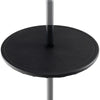 Top view of a 20-inch outdoor adjustable umbrella table with a 1.5-inch umbrella hole, made of waterproof PE for patio.