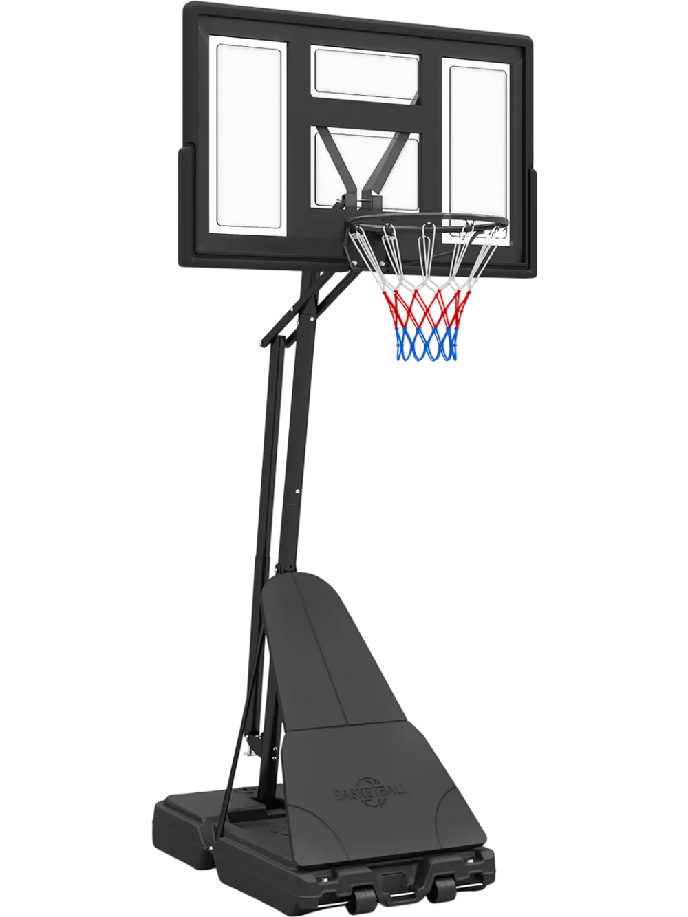 7.7-10 FT Tool-Free Height Adjustable Basketball Goal System