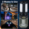 Outdoor bug zapper with foldable camping lantern design, featuring 3 modes and USB-C rechargeable functionality for.
