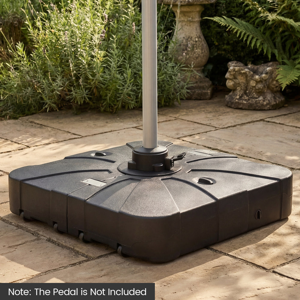 Outdoor Cantilever Umbrella Base Square Water and Sand Fillable Base-35 Inches - Gallery View 1 of 10