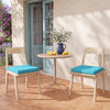 Outdoor Chair Cushion Set of 2 Waterproof Fade-Resistant Olefin Seat Cushions-Turquoise - Gallery View 1 of 9