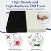 Black outdoor chair cushion set of 2, made of waterproof olefin fabric with high-density 28D foam for comfort and.