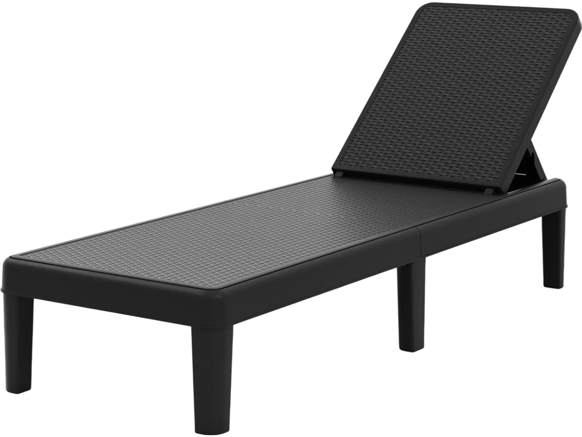 Costway Outdoor Chaise Lounge Chair Waterproof Rattan Textured PP 330 lbs 831694572 New