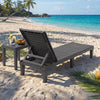 Outdoor Chaise Lounge Chair with 5 Positions Adjustable Backrest-Grey - Gallery View 1 of 10