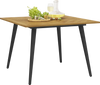 4-Person Acacia Wood Outdoor Dining Table for Garden, Poolside and Backyard