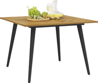 4-Person Acacia Wood Outdoor Dining Table for Garden, Poolside and Backyard