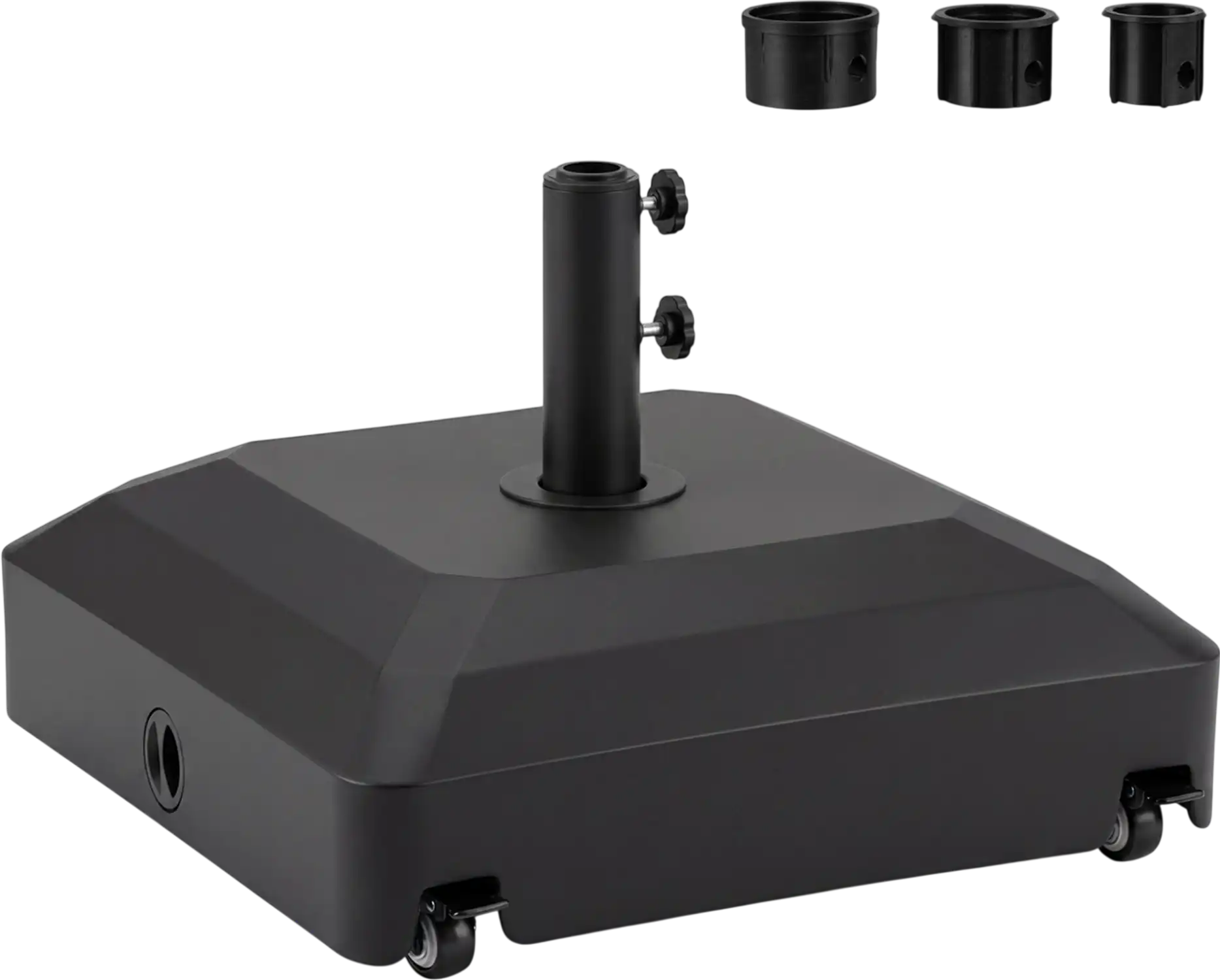 Costway Outdoor Fillable Umbrella Base Stand w/ Wheels Water Sand Weighted 26132185 New