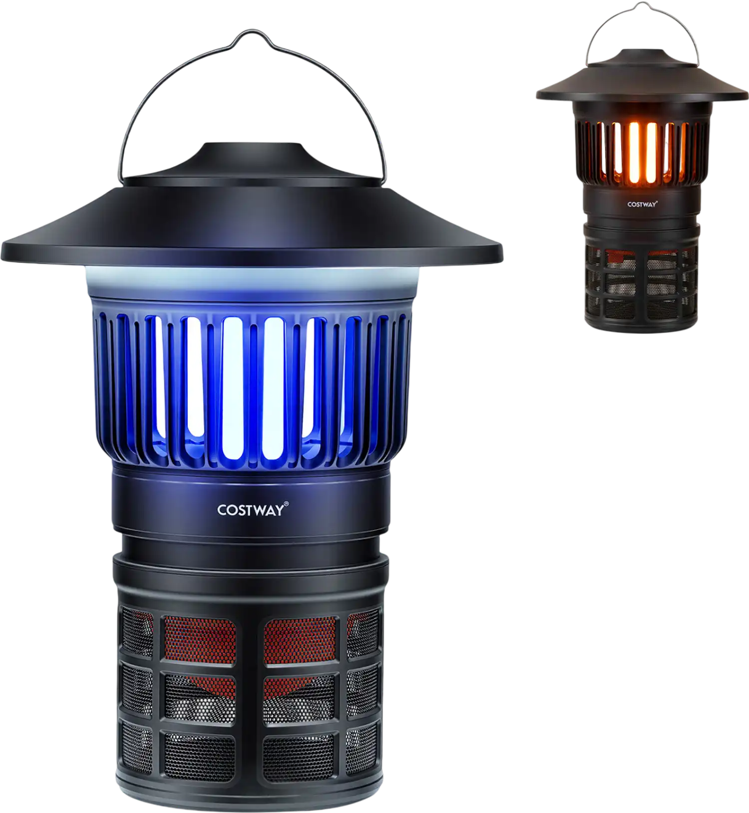 Costway Rechargeable Outdoor Fly Trap Bug Catcher Killer Light 64258645 New