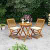 Outdoor Folding Chairs with Seat Cushions Set of 2-Beige - Gallery View 1 of 8