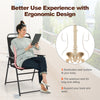 Outdoor folding sling chair with armrest and backrest in black, featuring ergonomic design for comfort and support.