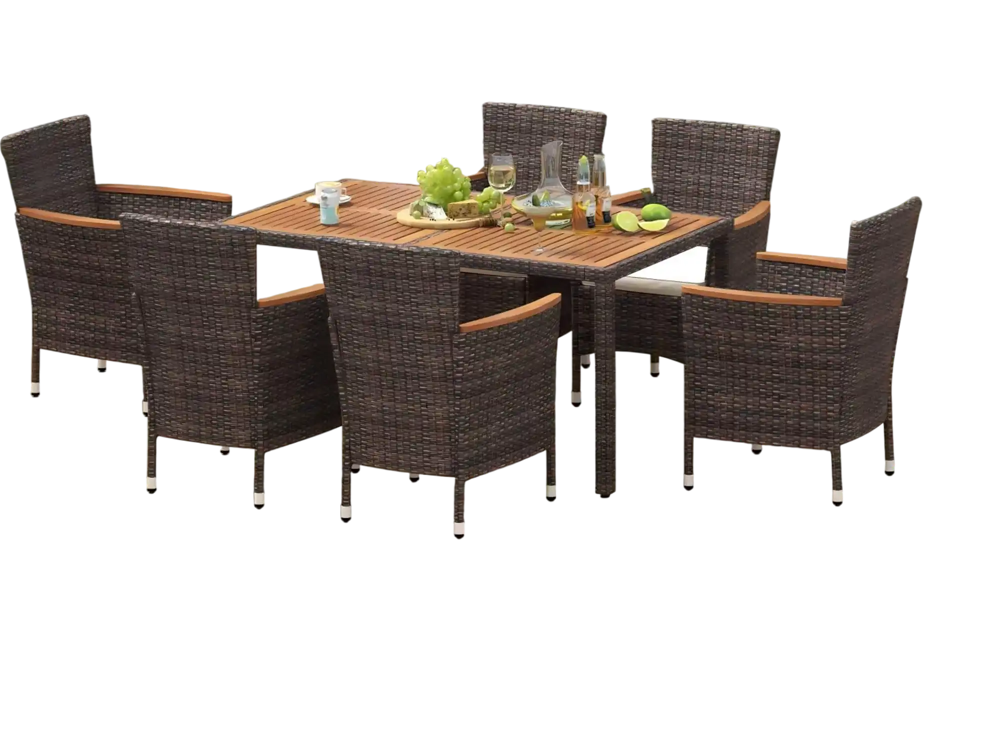Costway Outdoor Patio Furniture Bundle Set Umbrella Swing Bistro 97764753 New
