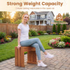 Single person outdoor garden bench with solid wooden frame, featuring a strong 242 lbs weight capacity for versatile.