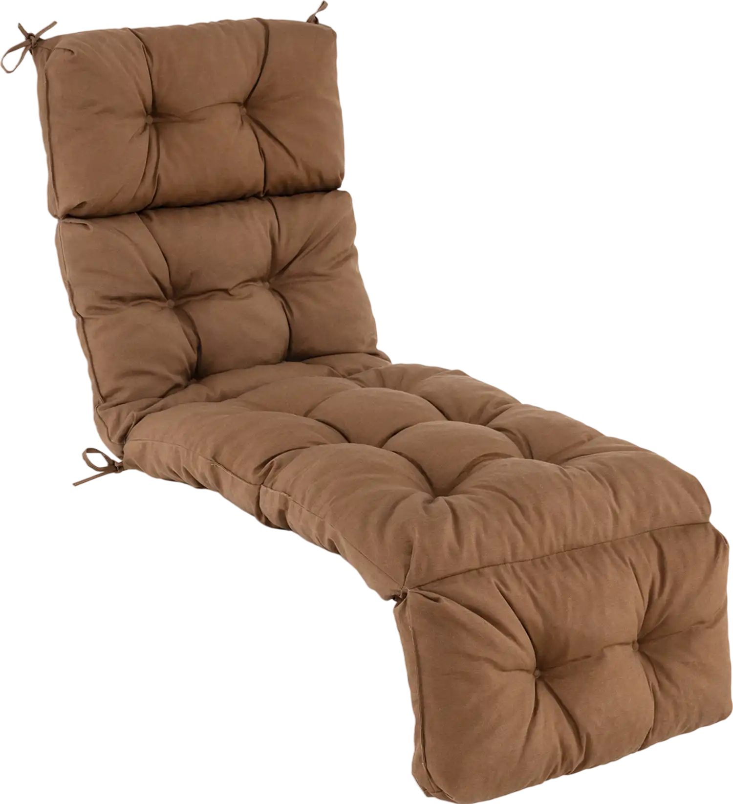 Costway Outdoor Lounge Chaise Cushion String Ties Garden Poolside 04592183 New