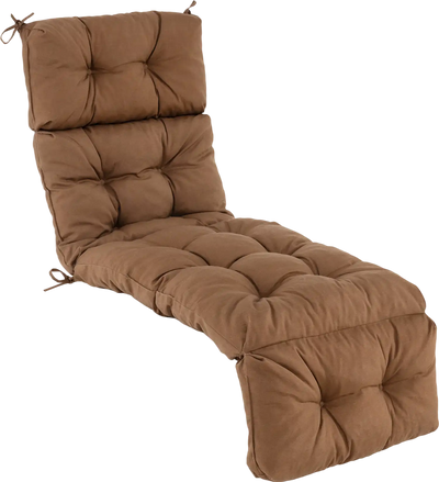 Costway Outdoor Lounge Chaise Cushion String Ties Garden Poolside 04592183 New
