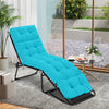 Outdoor Lounge Chaise Cushion with String Ties for Garden Poolside-Green - Gallery View 1 of 9