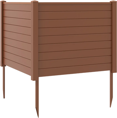 Costway Outdoor PVC Air Conditioner Fence Privacy Panel w/ 20