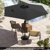 7.5 feet Outdoor Patio Heavy Duty Market Umbrella with Push Button Tilt-Black - Gallery View 1 of 10