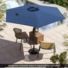 7.5 feet Outdoor Patio Heavy Duty Market Umbrella with Push Button Tilt-Navy - Gallery View 1 of 10