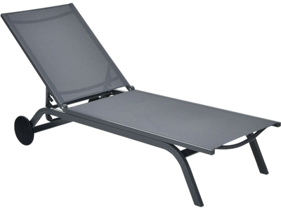 Costway 6-Position Adjustable Outdoor Patio Fabric Recliner Chaise Lounge Chair 26147038 New