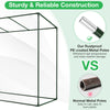 Sturdy PE-coated metal frame of the outdoor portable greenhouse, designed for durability and plant protection.