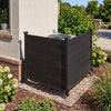Outdoor Privacy Air Conditioner Fence for Outside and Backyard-Black - Gallery View 1 of 11