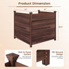 Outdoor privacy air conditioner fence made of fir wood, featuring a slot-in panel system and off-ground design for durability.