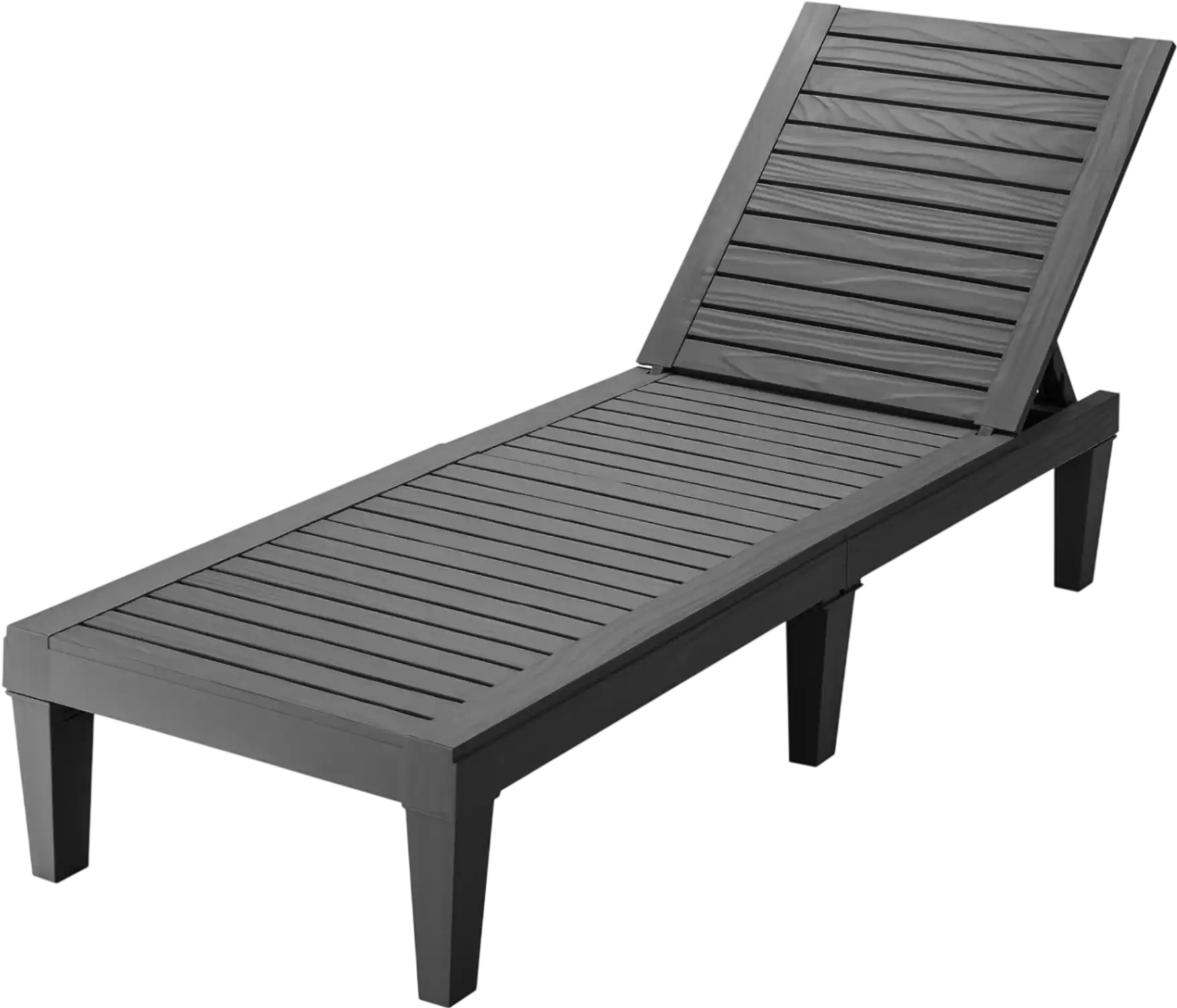 Costway Outdoor Chaise Lounge Chair 5-Position Adjustable Backrest 02418637 New