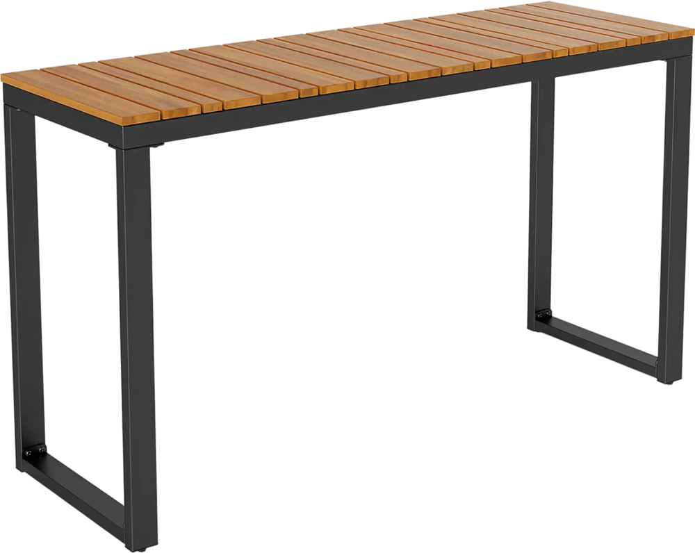 Outdoor Rectangle Console Table with Long-Lasting WPC Tabletop