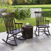 Rocking Chair with Solid Wooden Frame for Garden and Patio-Brown - Gallery View 1 of 7