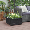 175 LBS Outdoor Fillable Umbrella Base with Table Tray-Black - Gallery View 1 of 10