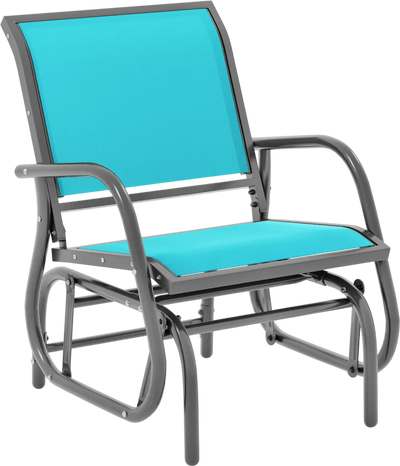 Costway Outdoor Swing Glider Rocking Chair with Armrests 68501493 New