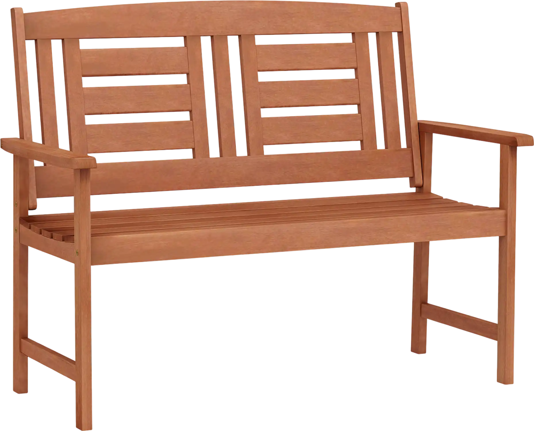 Costway Outdoor Solid Wood Loveseat 2-Seat Bench 593127468 New