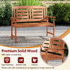 Outdoor solid wood loveseat with a smooth, splinter-free finish, ideal for enhancing any outdoor living space.